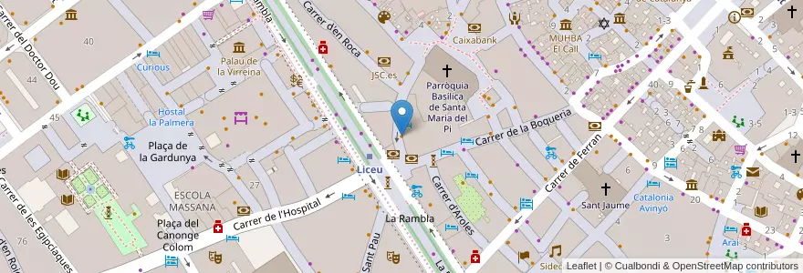 Mapa de ubicacion de Juicy Jones en 西班牙, Catalunya, Barcelona, Barcelonès, Barcelona.