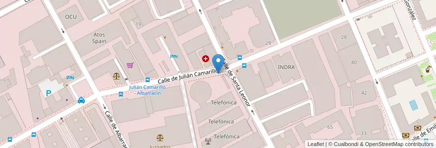 Mapa de ubicacion de JULIAN CAMARILLO, CALLE, DE,8 en 스페인, Comunidad De Madrid, Comunidad De Madrid, Área Metropolitana De Madrid Y Corredor Del Henares, 마드리드.