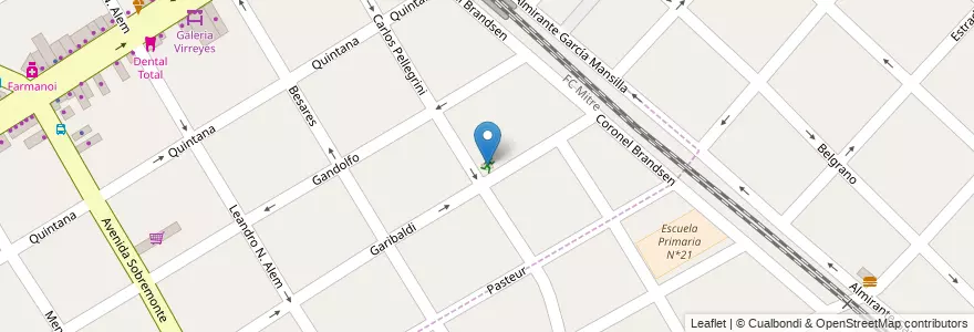 Mapa de ubicacion de Junior Gym en アルゼンチン, ブエノスアイレス州, Partido De San Fernando, Victoria.