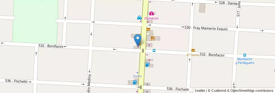 Mapa de ubicacion de Junto a Vos en Tres de Febrero en Argentinië, Buenos Aires, Partido De Tres De Febrero, Caseros.