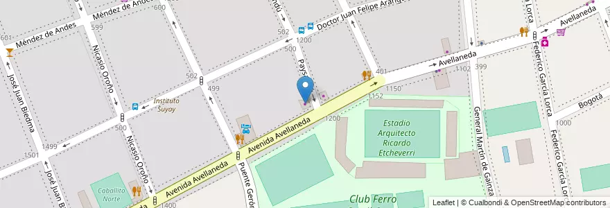 Mapa de ubicacion de Jupiter, Caballito en 阿根廷, Ciudad Autónoma De Buenos Aires, 布宜诺斯艾利斯, Comuna 6.