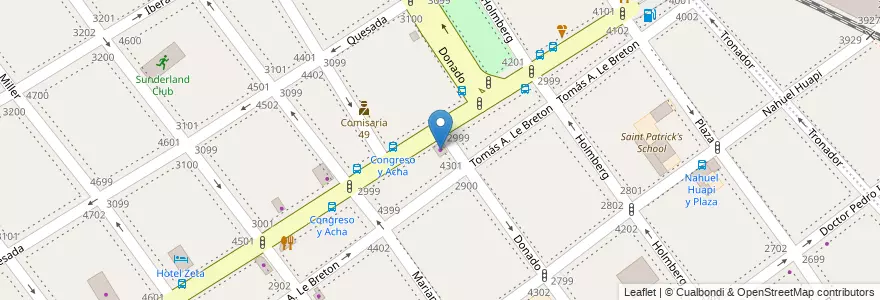 Mapa de ubicacion de Jupiter, Villa Urquiza en アルゼンチン, Ciudad Autónoma De Buenos Aires, Comuna 12, ブエノスアイレス.