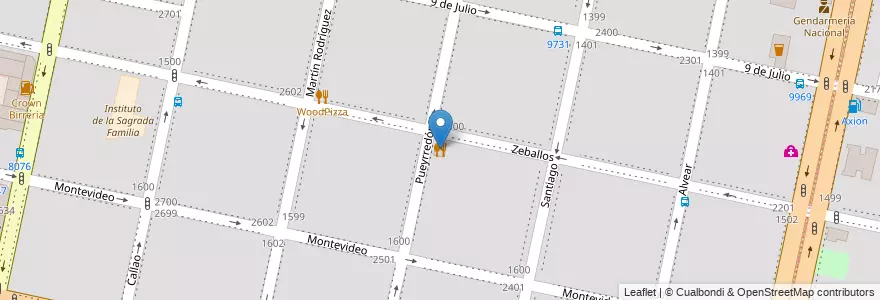 Mapa de ubicacion de Justos y Pecadores en Arjantin, Santa Fe, Departamento Rosario, Municipio De Rosario, Rosario.