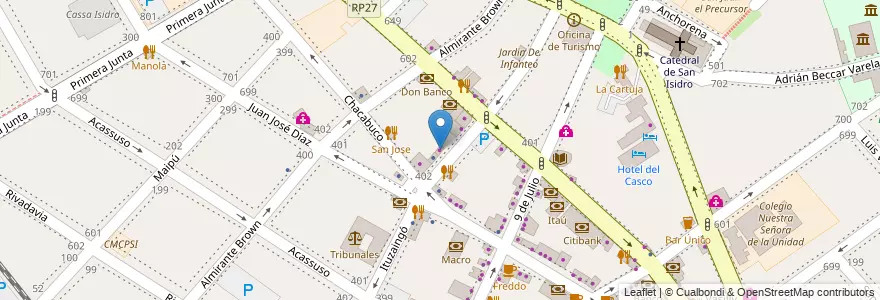 Mapa de ubicacion de Juvenilia en Arjantin, Buenos Aires, Partido De San Isidro, San Isidro.
