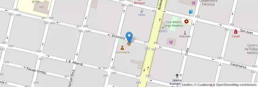 Mapa de ubicacion de Juzgado en الأرجنتين, سانتا في, Departamento General López, Municipio De Rufino.