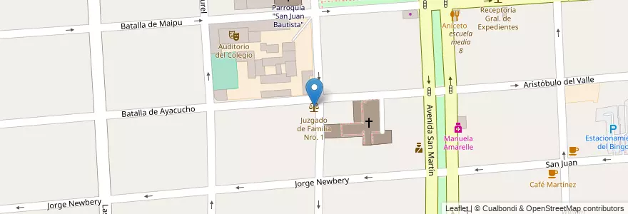 Mapa de ubicacion de Juzgado de Familia Nro. 1 en アルゼンチン, ブエノスアイレス州, Partido De Florencio Varela, Florencio Varela.