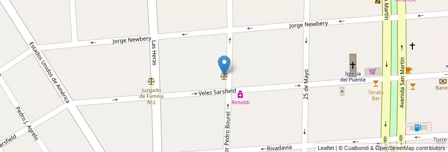 Mapa de ubicacion de Juzgado de Familia Nro 2 en アルゼンチン, ブエノスアイレス州, Partido De Florencio Varela, Florencio Varela.