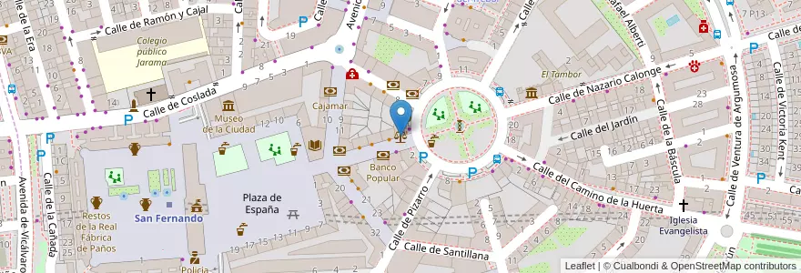 Mapa de ubicacion de Juzgado de Paz en Испания, Мадрид, Мадрид, Área Metropolitana De Madrid Y Corredor Del Henares, San Fernando De Henares, Coslada.
