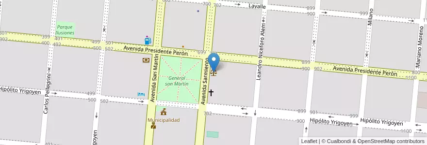 Mapa de ubicacion de Juzgado de Paz Letrado en Argentine, Province De Buenos Aires, Partido De General Alvear, General Alvear.