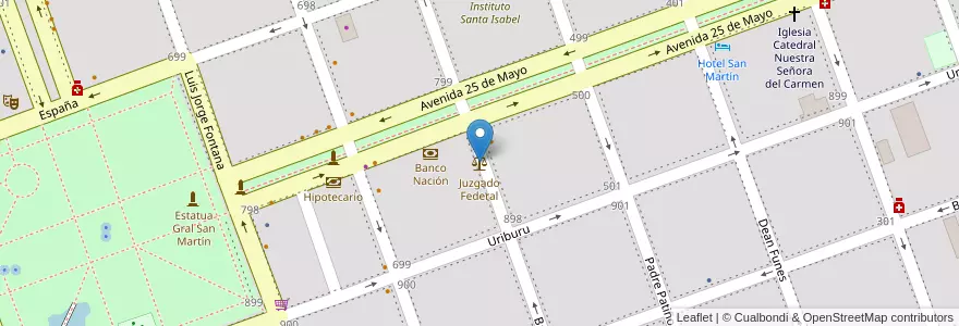 Mapa de ubicacion de Juzgado Federal en アルゼンチン, フォルモサ州, Departamento Formosa, Municipio De Formosa, Formosa.