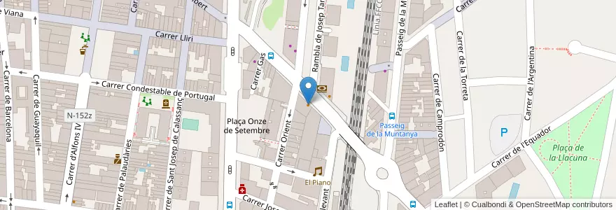 Mapa de ubicacion de K-RAM en スペイン, カタルーニャ州, Barcelona, バリェス・オリエンタル, Granollers.