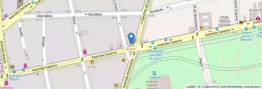 Mapa de ubicacion de Kainos, Boedo en آرژانتین, Ciudad Autónoma De Buenos Aires, Comuna 5, Comuna 4, Buenos Aires.