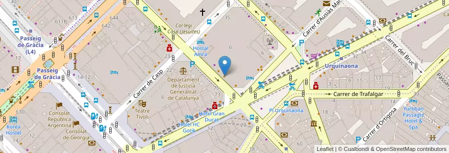 Mapa de ubicacion de Kaitensushi He en 西班牙, Catalunya, Barcelona, Barcelonès, Barcelona.