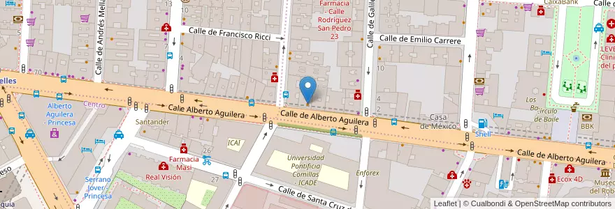 Mapa de ubicacion de Kaligula's en 西班牙, Comunidad De Madrid, Comunidad De Madrid, Área Metropolitana De Madrid Y Corredor Del Henares, Madrid.