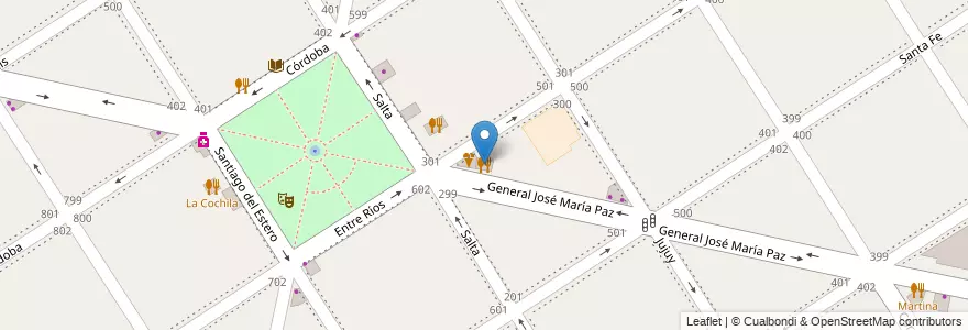 Mapa de ubicacion de Kalúa Pizza Bar en Argentina, Buenos Aires, Partido De Tigre, General Pacheco.