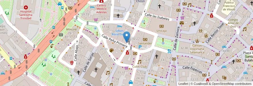 Mapa de ubicacion de Karaoke en España, Castilla Y León, Salamanca, Campo De Salamanca, Salamanca.