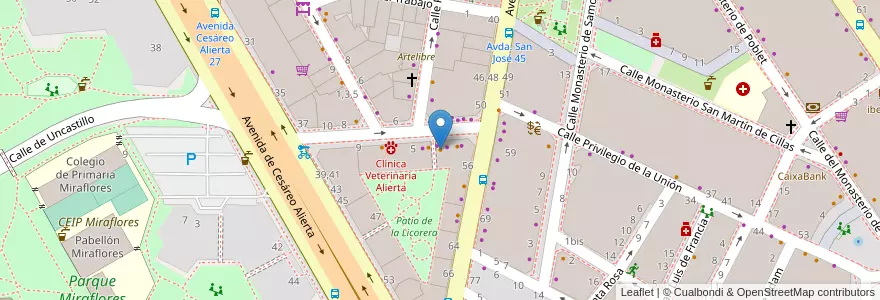 Mapa de ubicacion de Karaoke en Espanha, Aragão, Saragoça, Zaragoza, Saragoça.