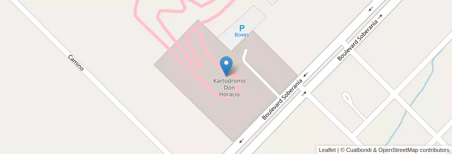 Mapa de ubicacion de Kartodromo Don Horacio en Argentinië, Entre Ríos, Departamento Nogoyá, Distrito Sauce, Lucas González.