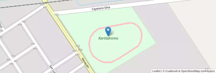 Mapa de ubicacion de Kartódromo en الأرجنتين, سانتا في, Departamento General López, Municipio De Venado Tuerto.