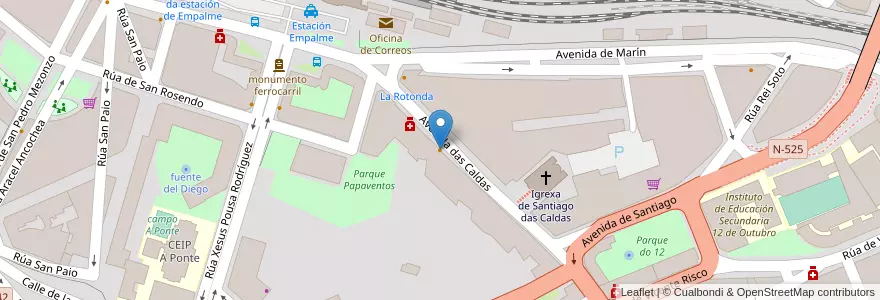 Mapa de ubicacion de katy en 西班牙, Galicia / Galiza, Ourense, Ourense, Ourense.