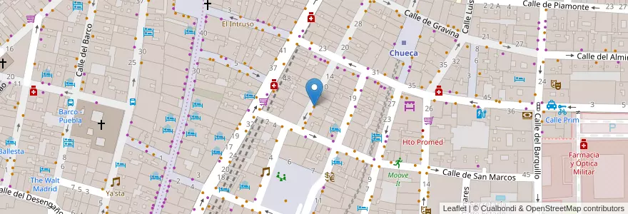 Mapa de ubicacion de Kavu Bar en Испания, Мадрид, Мадрид, Área Metropolitana De Madrid Y Corredor Del Henares, Мадрид.