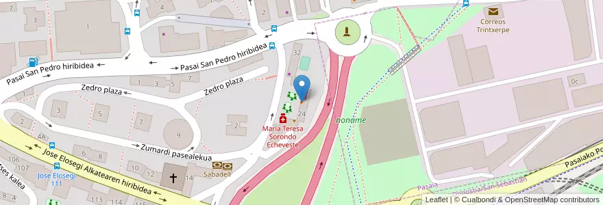 Mapa de ubicacion de Kayak en اسپانیا, Euskadi, Gipuzkoa, Donostialdea, Donostia/San Sebastián.