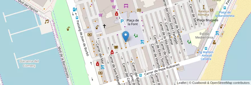 Mapa de ubicacion de Ké=? en Испания, Каталония, Барселона, Барселонес, Барселона.