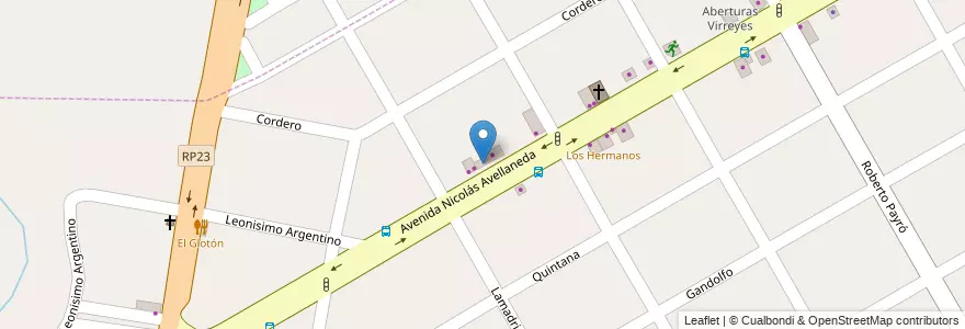 Mapa de ubicacion de Ke! en الأرجنتين, بوينس آيرس, Partido De San Fernando.
