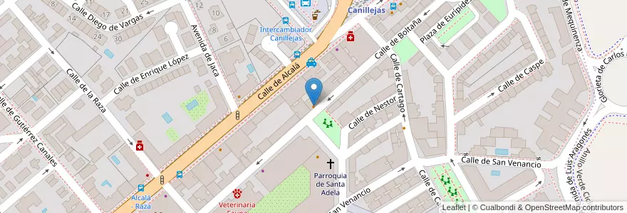 Mapa de ubicacion de Kebab en Spagna, Comunidad De Madrid, Comunidad De Madrid, Área Metropolitana De Madrid Y Corredor Del Henares, Madrid.
