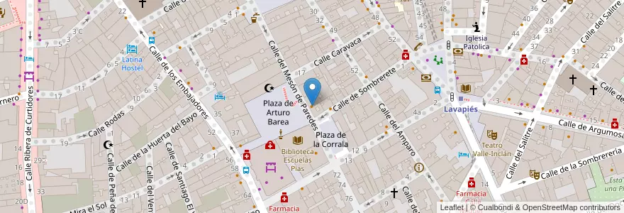 Mapa de ubicacion de Kebab en Испания, Мадрид, Мадрид, Área Metropolitana De Madrid Y Corredor Del Henares, Мадрид.