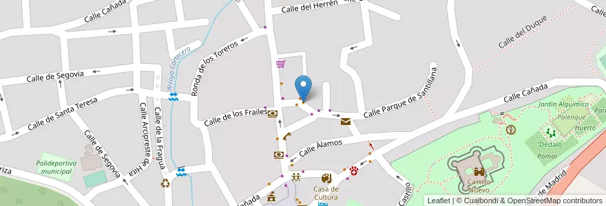 Mapa de ubicacion de Kebab chamedi en Spanien, Autonome Gemeinschaft Madrid, Autonome Gemeinschaft Madrid, Cuenca Alta Del Manzanares, Manzanares El Real.