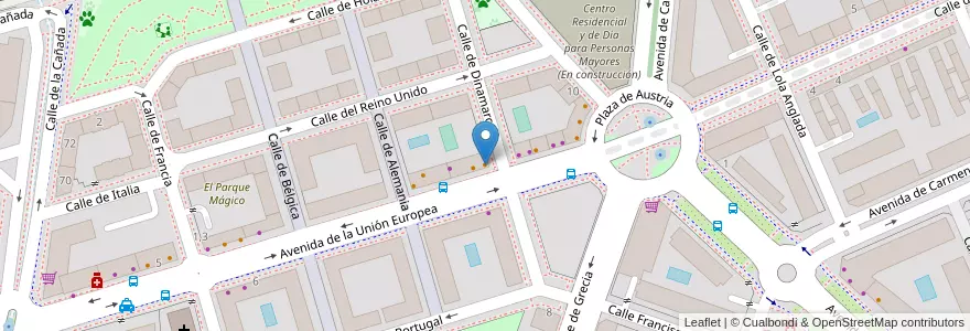 Mapa de ubicacion de Kebab Turco en Испания, Мадрид, Мадрид, Área Metropolitana De Madrid Y Corredor Del Henares, Torrejón De Ardoz.