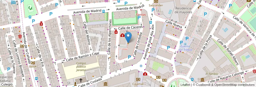 Mapa de ubicacion de KeCopas en Spanien, Autonome Gemeinschaft Madrid, Autonome Gemeinschaft Madrid, Área Metropolitana De Madrid Y Corredor Del Henares, San Fernando De Henares, Coslada.