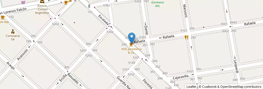 Mapa de ubicacion de KEK pastelería & co., Villa Luro en 阿根廷, Ciudad Autónoma De Buenos Aires, Comuna 9, 布宜诺斯艾利斯, Comuna 10.