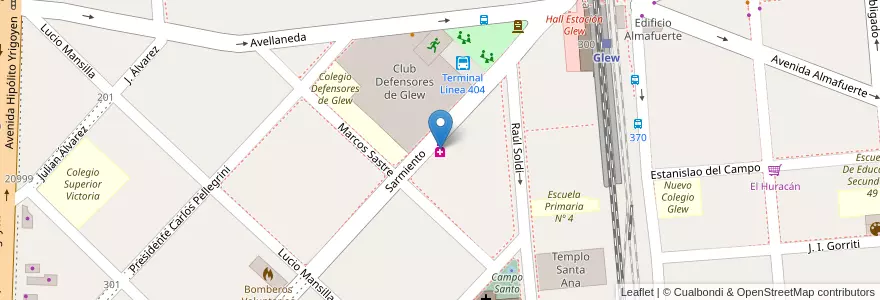 Mapa de ubicacion de Kellertas en Argentinië, Buenos Aires, Partido De Almirante Brown, Glew.