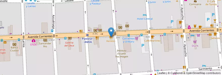 Mapa de ubicacion de Kenitos, Balvanera en Argentine, Ciudad Autónoma De Buenos Aires, Comuna 3, Buenos Aires.