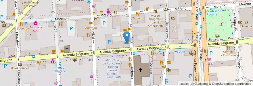 Mapa de ubicacion de Kenton Palace Hotel, Montserrat en Argentine, Ciudad Autónoma De Buenos Aires, Comuna 1, Buenos Aires.