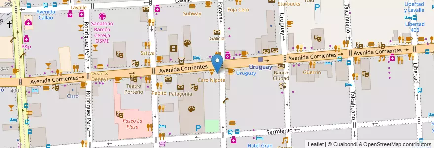 Mapa de ubicacion de Kentucky, San Nicolas en Argentine, Ciudad Autónoma De Buenos Aires, Comuna 1, Buenos Aires.