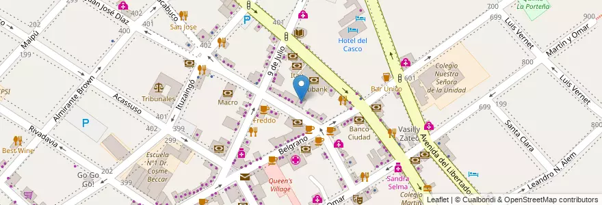 Mapa de ubicacion de Kevingston House en 阿根廷, 布宜诺斯艾利斯省, Partido De San Isidro, San Isidro.