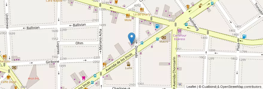 Mapa de ubicacion de Kevingston, Parque Chas en آرژانتین, Ciudad Autónoma De Buenos Aires, Buenos Aires, Comuna 15.
