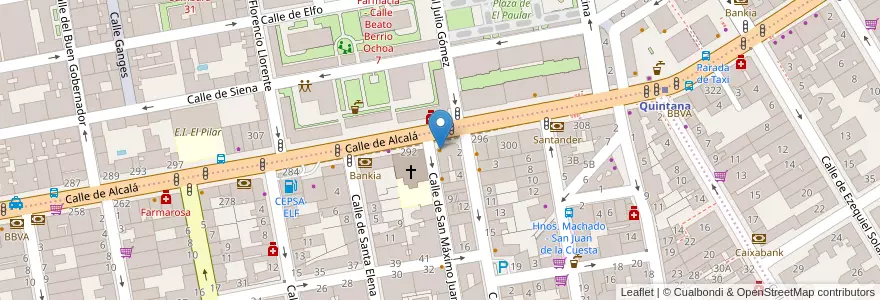 Mapa de ubicacion de KFC en Испания, Мадрид, Мадрид, Área Metropolitana De Madrid Y Corredor Del Henares, Мадрид.