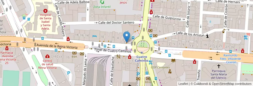 Mapa de ubicacion de KFC en España, Comunidad De Madrid, Comunidad De Madrid, Área Metropolitana De Madrid Y Corredor Del Henares, Madrid.