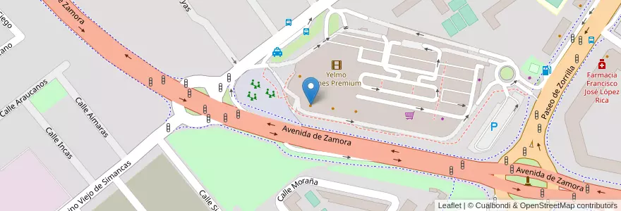 Mapa de ubicacion de KFC en Espagne, Castille-Et-León, Valladolid, Valladolid.