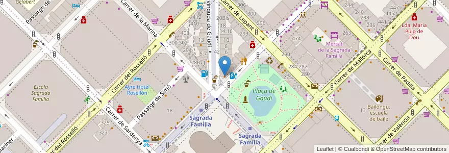 Mapa de ubicacion de KFC en Spagna, Catalunya, Barcelona, Barcelonès, Barcelona.