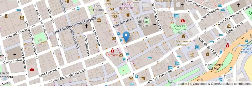 Mapa de ubicacion de KFC en Испания, Валенсия, Аликанте, Алаканти, Аликанте.