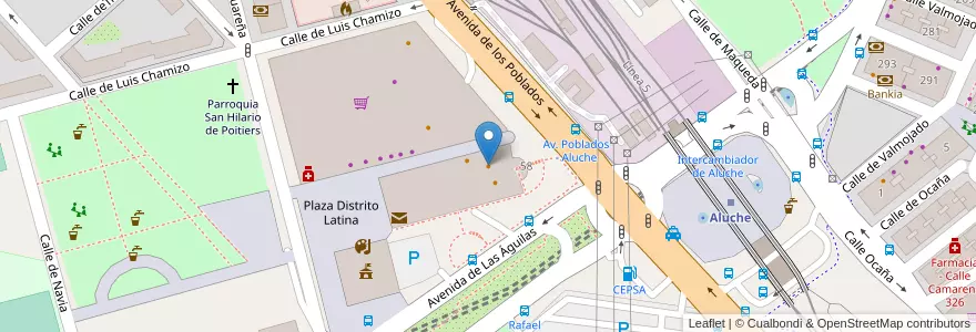 Mapa de ubicacion de KFT en إسبانيا, منطقة مدريد, منطقة مدريد, Área Metropolitana De Madrid Y Corredor Del Henares, مدريد.