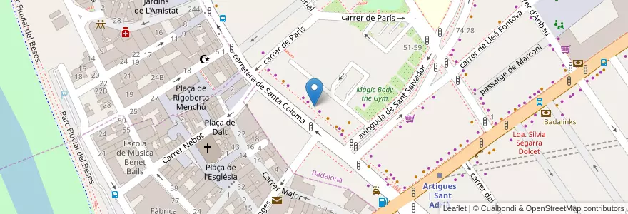 Mapa de ubicacion de Khan Internet i locutori en Spagna, Catalunya, Barcelona, Barcelonès.
