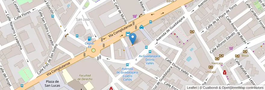Mapa de ubicacion de Ki Jote en إسبانيا, منطقة مدريد, منطقة مدريد, Área Metropolitana De Madrid Y Corredor Del Henares, القلعة الحجارة.