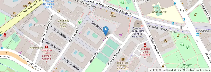 Mapa de ubicacion de Kids & Us en Испания, Мадрид, Мадрид, Área Metropolitana De Madrid Y Corredor Del Henares, Мадрид.