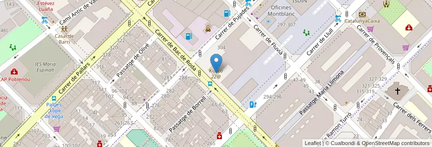 Mapa de ubicacion de Kidsco 22@ en España, Catalunya, Barcelona, Barcelonès, Barcelona.